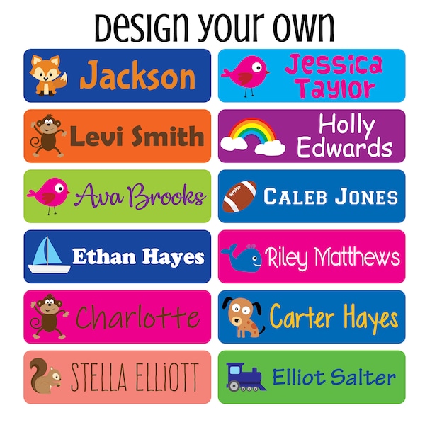 Daycare Labels - Dishwasher safe Labels- Waterproof Labels - Name Labels - Customized Labels - Name Stickers - School Supply Labels