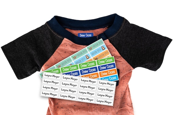 Iron on Clothing Labels Name Labels for Clothing Iron on Labels Permanent  Labels for Clothing 