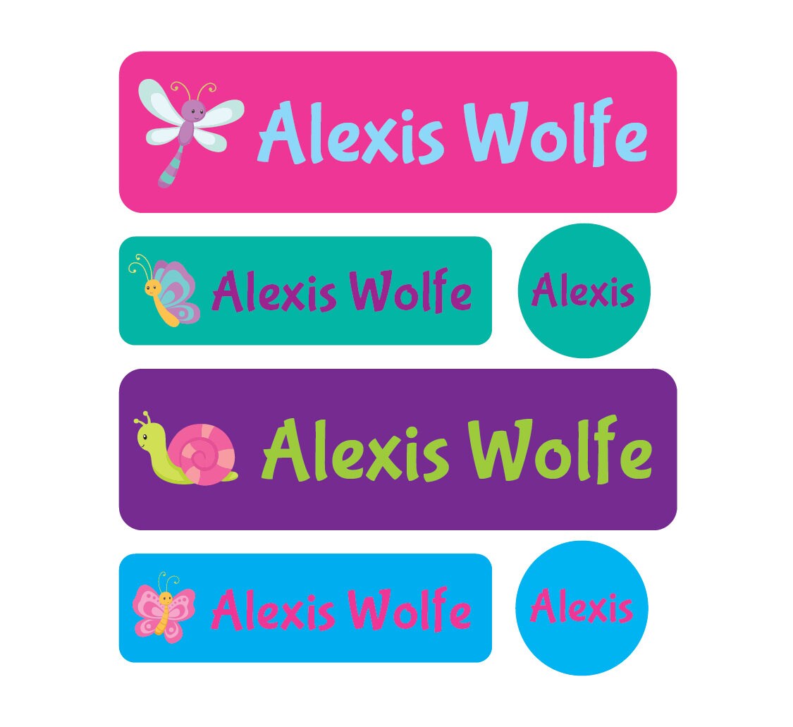 Daycare Pack - Set of 60 Labels - Baby bottle labels, Daycare Labels, Pacifier Labels, Dishwasher safe labels - Pre-made Design
