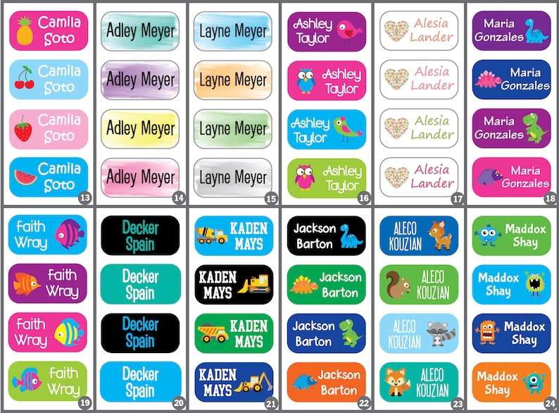 Clothing Tag Labels Daycare Clothing Labels Dishwasher Etsy