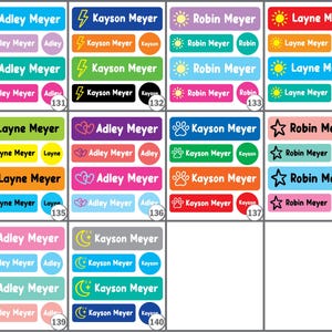 Camp Pack - Summer Camp Name Labels - Personalized Name Stickers - Washable Name Tags - Waterproof, Iron On and Clothing Tag Labels Bild 8