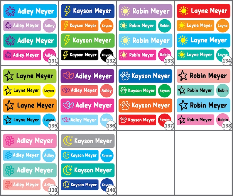 Camp Pack - Summer Camp Name Labels - Personalized Name Stickers - Washable Name Tags - Waterproof, Iron On and Clothing Tag Labels Bild 8