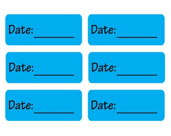 104 Removable Date Labels