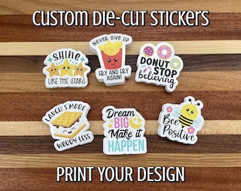 Custom Die Cut Stickers - Vinyl Stickers and Labels - Business Logo Stickers - Promotional Art Stickers