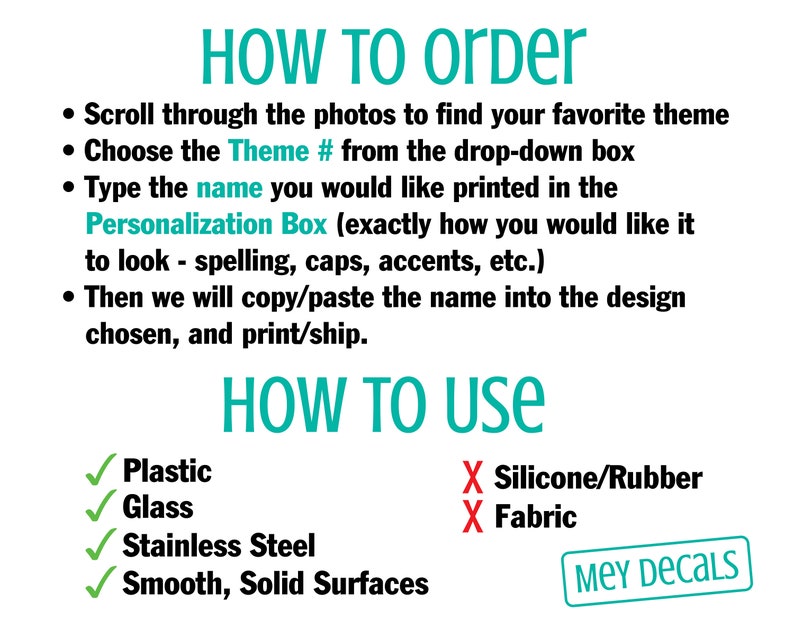 Daycare Labels Dishwasher Safe Labels Personalized Name Etsy