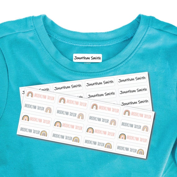 How to iron on name tags for clothing 