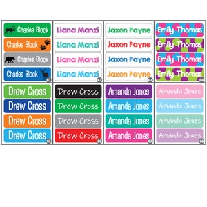 Daycare Labels Dishwasher Safe Labels Personalized Name Labels for Daycare School Supply Labels Baby Bottle Labels Pick Your Theme image 8