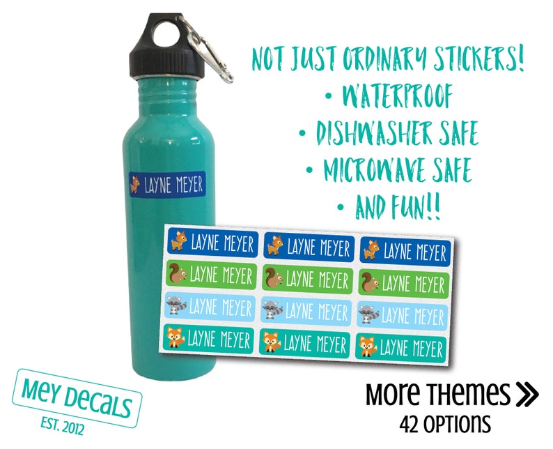 Daycare Labels Waterproof Labels Personalized Name Labels Etsy