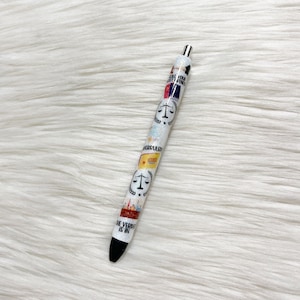 Lawyer Glitter Pen/Attorney Glitter Pen/Judge Glitter Pen/Refillable/Epoxy Pen/InkJoy Pen/Gift/Law Student Gift/Law Glitter Pen/Trial Pen