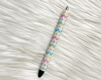 Pastel Glitter Pen/Easter Glitter Pen/Chevron Glitter Pen/Polka Dot Glitter Pen/Glitter Pen/Refillable Pen/Epoxy Pen/InkJoy Pen/Gift