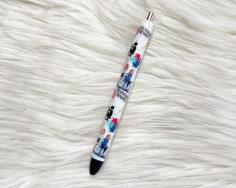 Occupational Therapist Glitter Pen/Therapist Glitter Pen/Occupational Therapist/Glitter Pen/Refillable/Epoxy Pen/InkJoy Pen/Gift/OT Pen/OT
