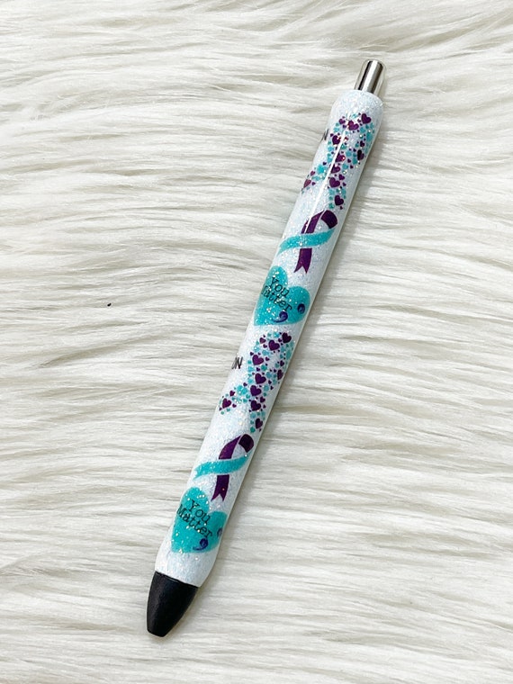One Suicide Prevention Glitter Pen/Suicide Awareness Glitter Pen/You Matter Glitter Pen/Stay Glitter Pen/Refillable/Glitter Pen/InkJoy/Gift