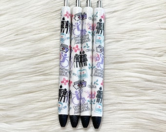 One CNA Glitter Pen/Certified Nursing Assistant Pen/Nurse Glitter Pen/Medical Glitter Pen/Glitter Pen/Refillable Pen/Epoxy Pen/InkJoy/Gift