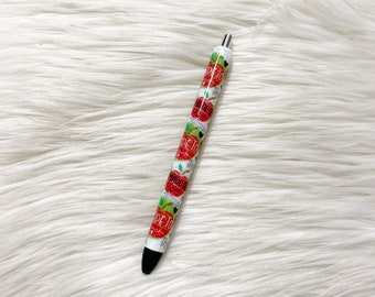 Teacher Glitter Pen/School Glitter Pen/Glitter Pen/Back To School/Teacher Appreciation/Refillable Pen/Epoxy Pen/Made To Teach/Teacher Gift