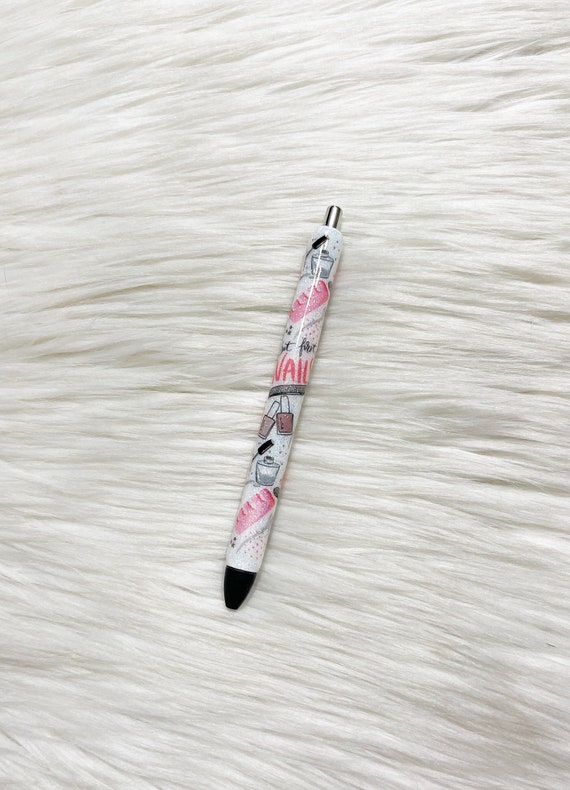 Nail Tech Glitter Pen/Nail Boss Glitter Pen/Nail Boss/Glitter Pen/Refillable/Epoxy Pen/InkJoy Pen/Gift/Cosmetology Pen/Manicure Pedicure Pen