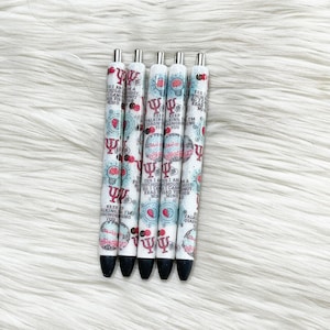 Psychologist Glitter Pen/Therapist Pen/Mental Health Glitter Pen/Therapist Glitter Pen/Glitter Pen/Refillable/Epoxy Pen/InkJoy Pen/Gift