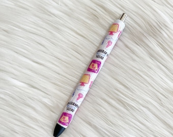 Ultrasound Glitter Pen | Sonography Glitter Pen | Medical Glitter Pen | Glitter Pen |  Refillable Pen | Epoxy Pen | InkJoy Pen | Gift