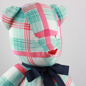Personalized Memory Bear Made From Clothes Custom Teddy Bear Stuffed Bear Personalized Keepsake Memory Stuffed Animal