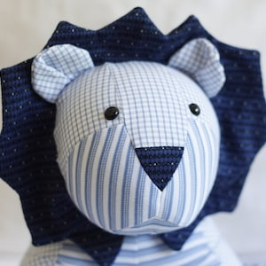 Custom Memory Lion Stuffed Lion Stuffed Animal Memory Animal Personalized Baby Keepsake Gift Custom Lion Keepsake Lion Memorial Gift
