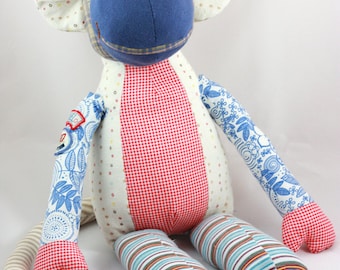 Custom Memory Monkey Stuffed Animal Personalized Memory Animal Custom Baby Memory Keepsake Stuffed Monkey Personalized Bereavement Gift