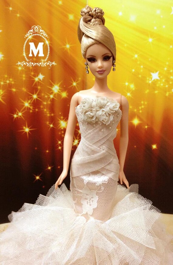 Vestidos de noche para Barbie Silkstone Fashion Royalty FR 2. Hecho por encargo Etsy Espana