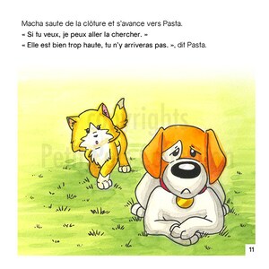 Volume 1: Macha et Pasta la balle rouge, children book, children edition and collection image 3