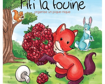 Volume 7 : Fifi la fouine organise un pique-nique, children book, children edition and collection, picnic, raspberry