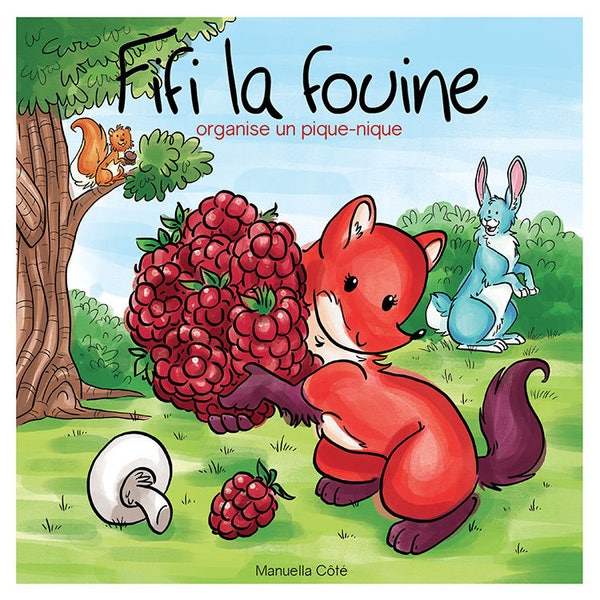 Volume 7 : Fifi la fouine organise un pique-nique, children book, children edition and collection, picnic, raspberry