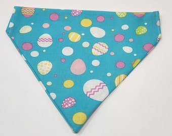 Easter eggs dog bandana/ Easter eggs dog scarf/Easter eggs pet bandana/Easter eggs peg scarf/ eggs/eggs scarf/eggs bandana/ holiday dog gift