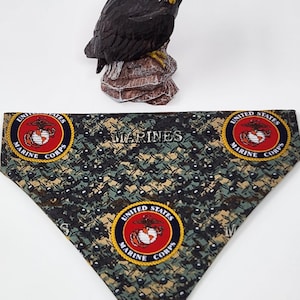Over-the-Collar Dog Bandana - Camouflage Army Hunter Style, Cotton Blend - View #2