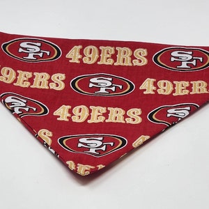 49ers dog bandana/49ers dog scarf/pet neckwear/San Francisco dog scarf/Dog Gifts