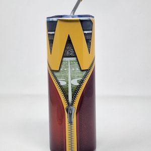 Washington Commanders football tumbler