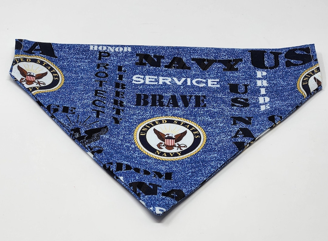 US Navy Bandana/us Navy Scarf/navy Bandana/navy Scarf/dog Bandana/pet Gifts - Etsy