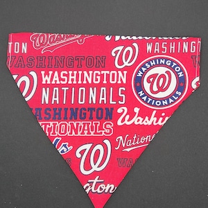 WA Baseball Dog Bandana/Nationals Dog Scarf/Gifts for Dog Team sports