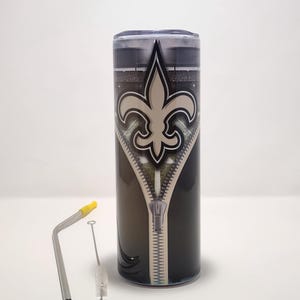 New Orleans Saints football tumbler
