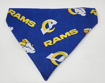 LA Rams dog bandana/LA Rams scarf/football dog bandana/football dog scarf/dog gift/pet gift/Rams dog bandana/Rams dog scarf/ dog neck wear