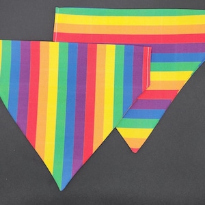 Rainbow Dog Bandana: Bright Pride Pet Scarf