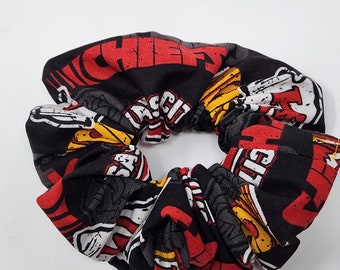 KC Chiefs/Regular Size Scrunchie/Football Scrunchie/NFL Scrunchie