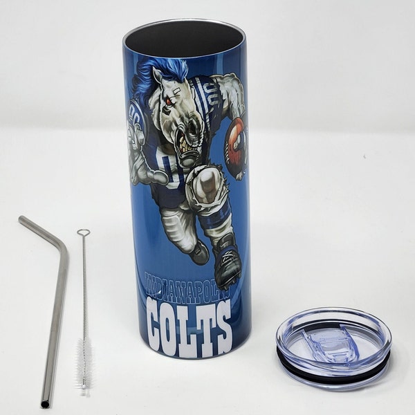 Indianapolis Colts 20 ounce tumbler ** All NFL Teams available-please contact seller for images**