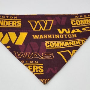 Washington Commanders dog bandana/NFL football dog bandana/NFL dog scarf/football dog scarf/football dog bandana/dog gift/pet gift/