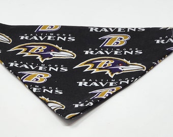 NFL dog scarf/NFL dog  bandana/Ravens dog scarf/Ravens dog bandana/Ravens dog gift/Baltimore Ravens dog scarf/Dog scarf/ Dog bandana