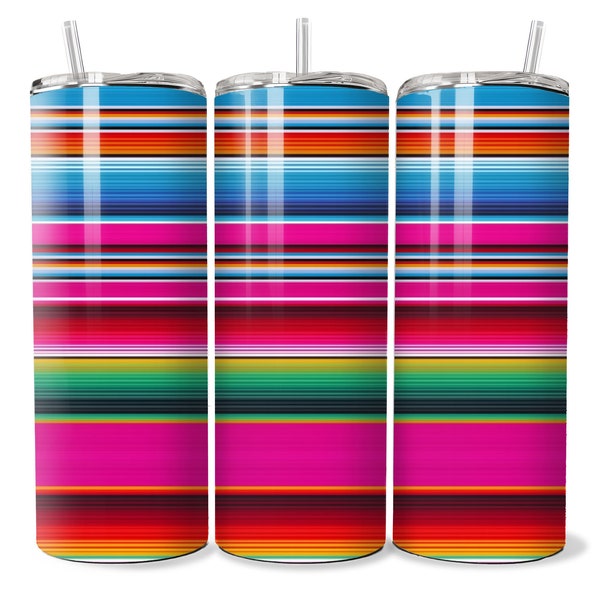 Striped Serape Design 20 oz tumbler, Christmas Gifts/Gifts For Mom, Grandma, Teacher