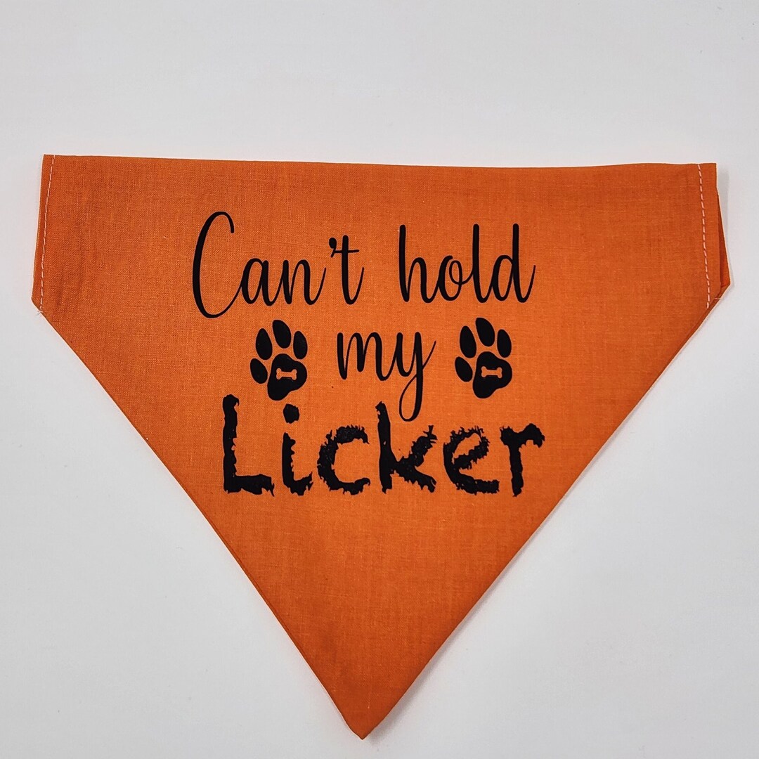 Can't Hold My Licker Dog Bandana / Funny Dog Scarf/ Humorous Dog