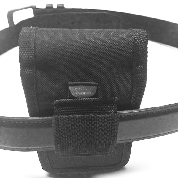 This Universal Belt Cell Phone Holster has no clip to break. Can be worn horizontal or vertical.  Case dimensions 6" X 3.25" X 0.75"