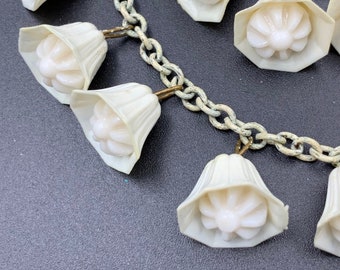 Antique 1930's Celluloid Necklace Bracelet Set