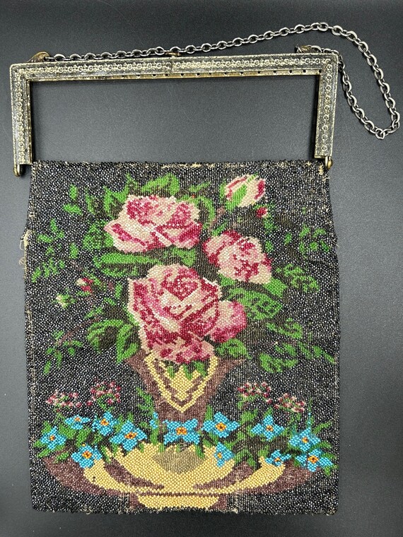 Antique Beaded Purse For Repair