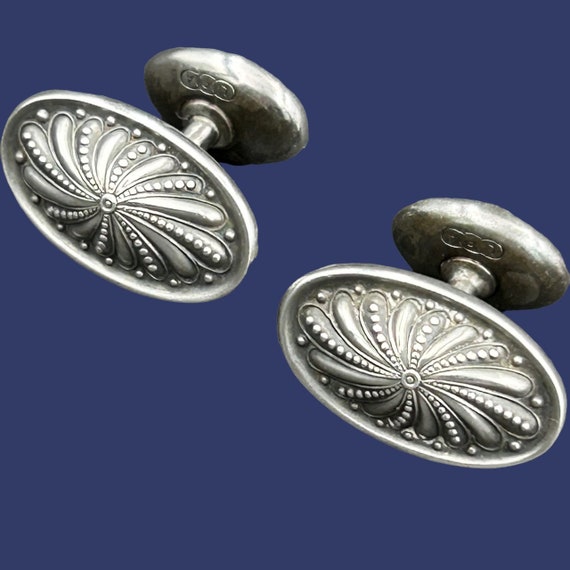 Vintage Cufflinks Sterling Silver Signed LBA - Etsy