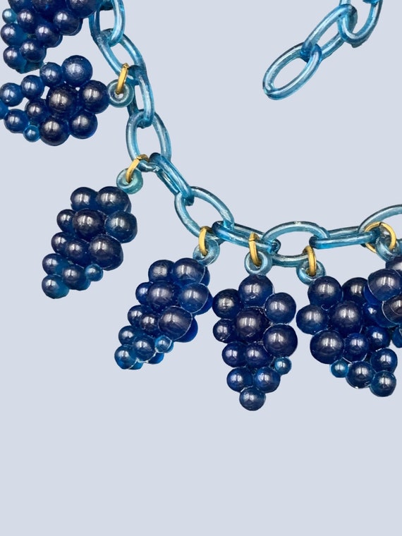 Antique 1930's Celluloid Grapes Necklace - image 1