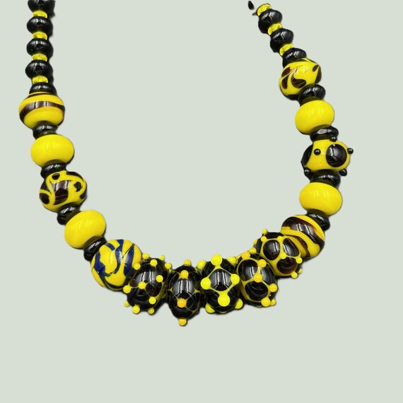 Art Glass Lampwork Beads Necklace