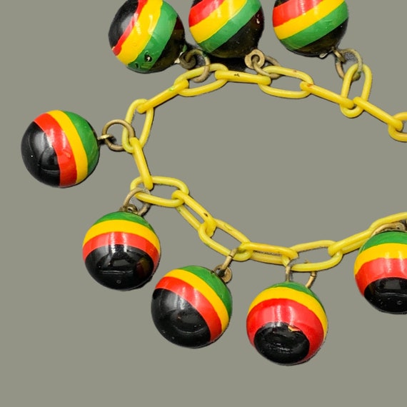 Antique 1930's Celluloid Balls Necklace - image 1